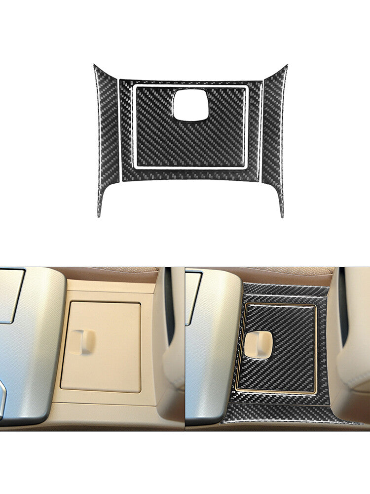 4Pcs Carbon Fiber Center Console Storage Box Cover Trim for Toyota for Camry 2012-14
