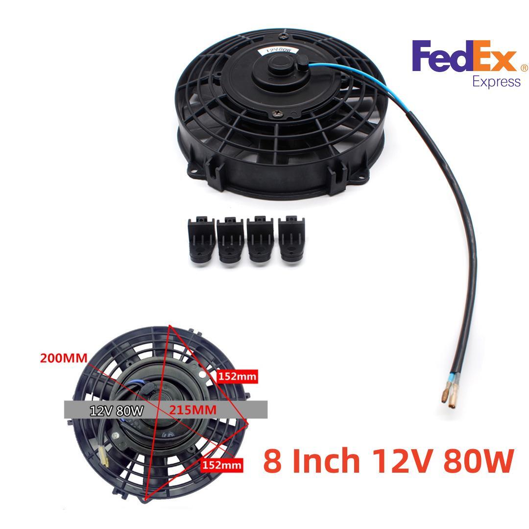 Car Engine Cooling Fan For Radiator A/C System Transmission Intercooler 8 12V Q