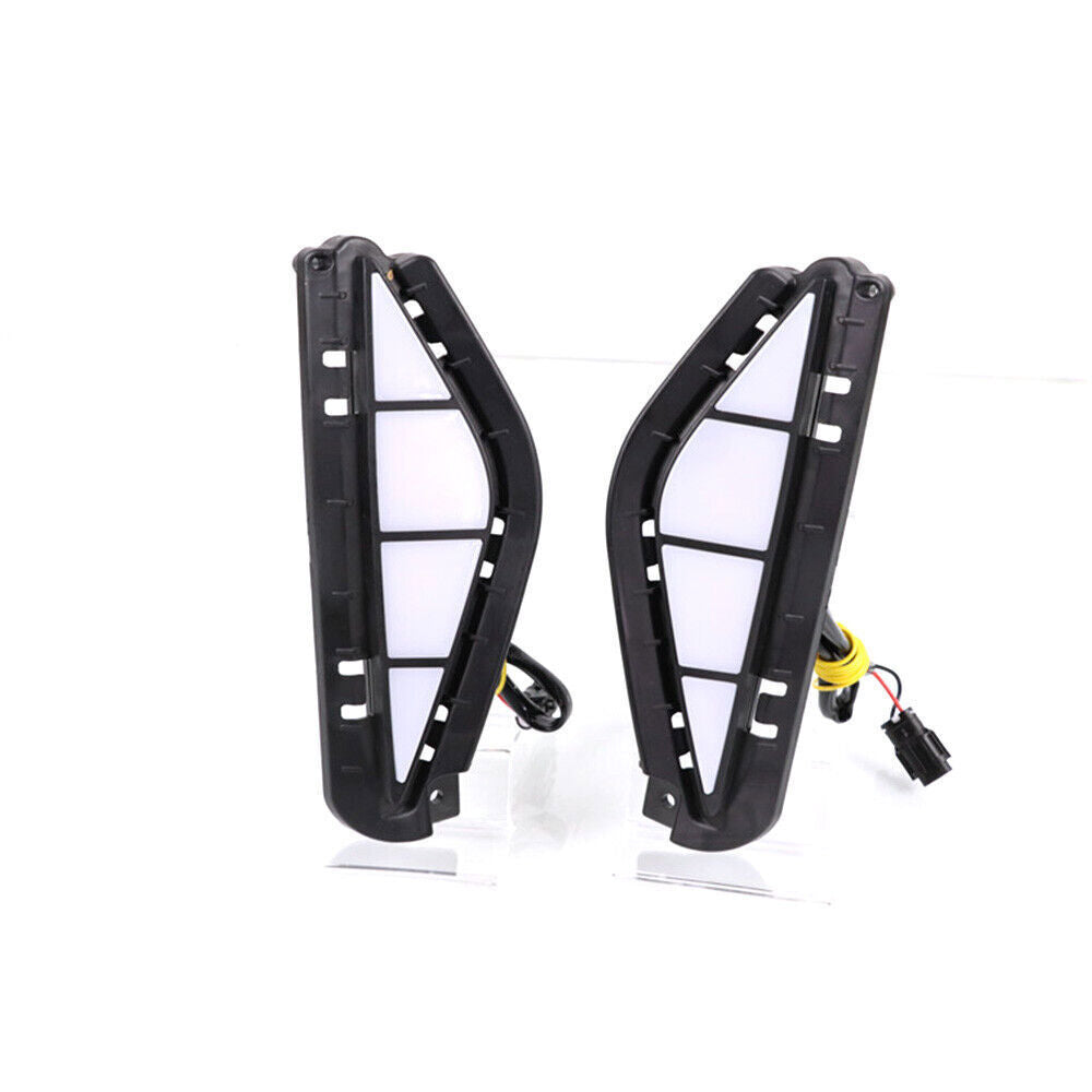 LED DRL Fog Lamp for Hyundai Santa Fe 2021 2022 2023 Day Running Light with Turn n