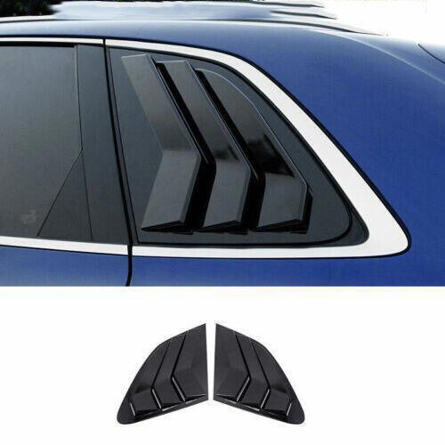 for Audi Q5 SQ5 2018-2024 Black Quarter Window Louver Shutter Side Vent Cover 2x