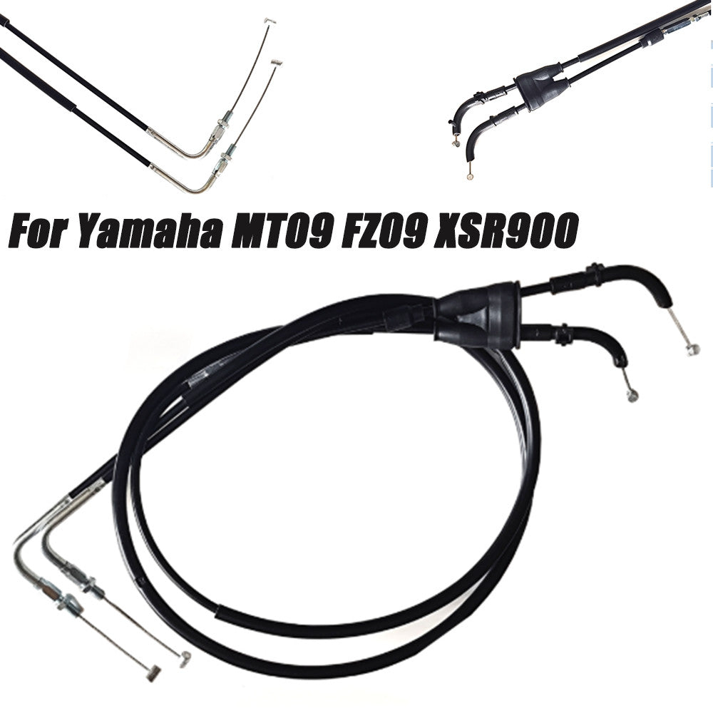 Motorcycle throttle cable for Yamaha MT09 2014-2020 and XSR900 2016-2021, black. n