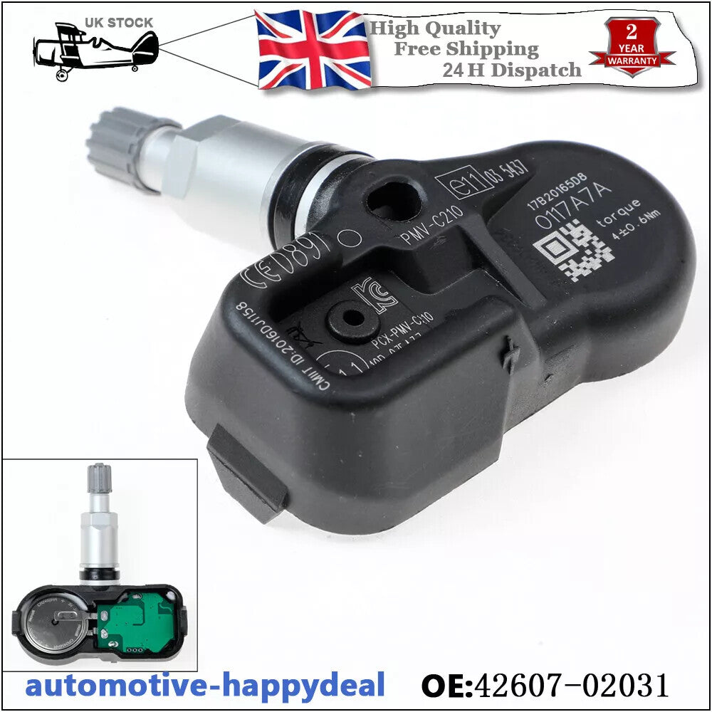 for TOYOTA AVENSIS AURIS RAV4 YARIS TPMS TIRE PRESSURE SENSOR 433MHZ 42607-02031