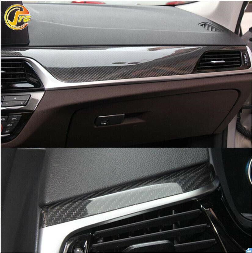 Dry Carbon Fiber Car Interior kit Cover Trim 9PCS For BWM G30 G32 G38 525 530li