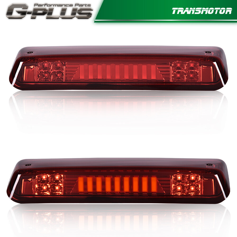 Fits 04-08 for F150 Pickup Red LED Third Brake Light Cargo Light - v