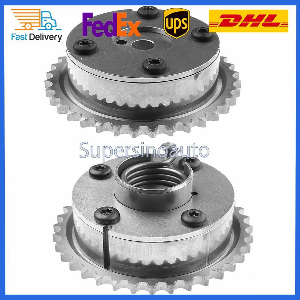 New 13050-0V010+13070-0V010 Intake Exhaust Camshaft Adjuster Gear for Toyota