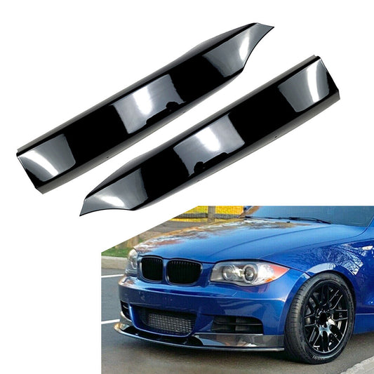 Front Bumper Side Spoiler Lip Protector FIT for BMW 1 Series E82 E88 M-Tech 2008-13
