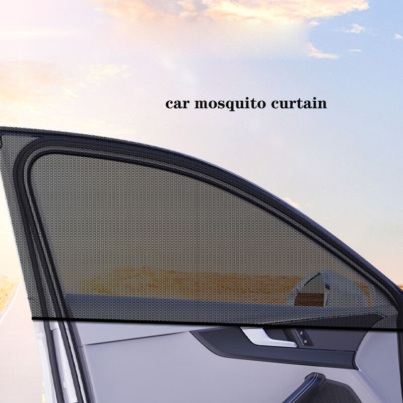 4-Piece Car Window Netting, Insect Netting, and Sunscreen Set n