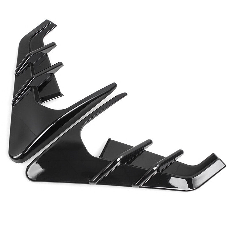 Glossy Black Side Fender Camera Flank Cover Trim Fit for Tesla Model 3 Y 2021