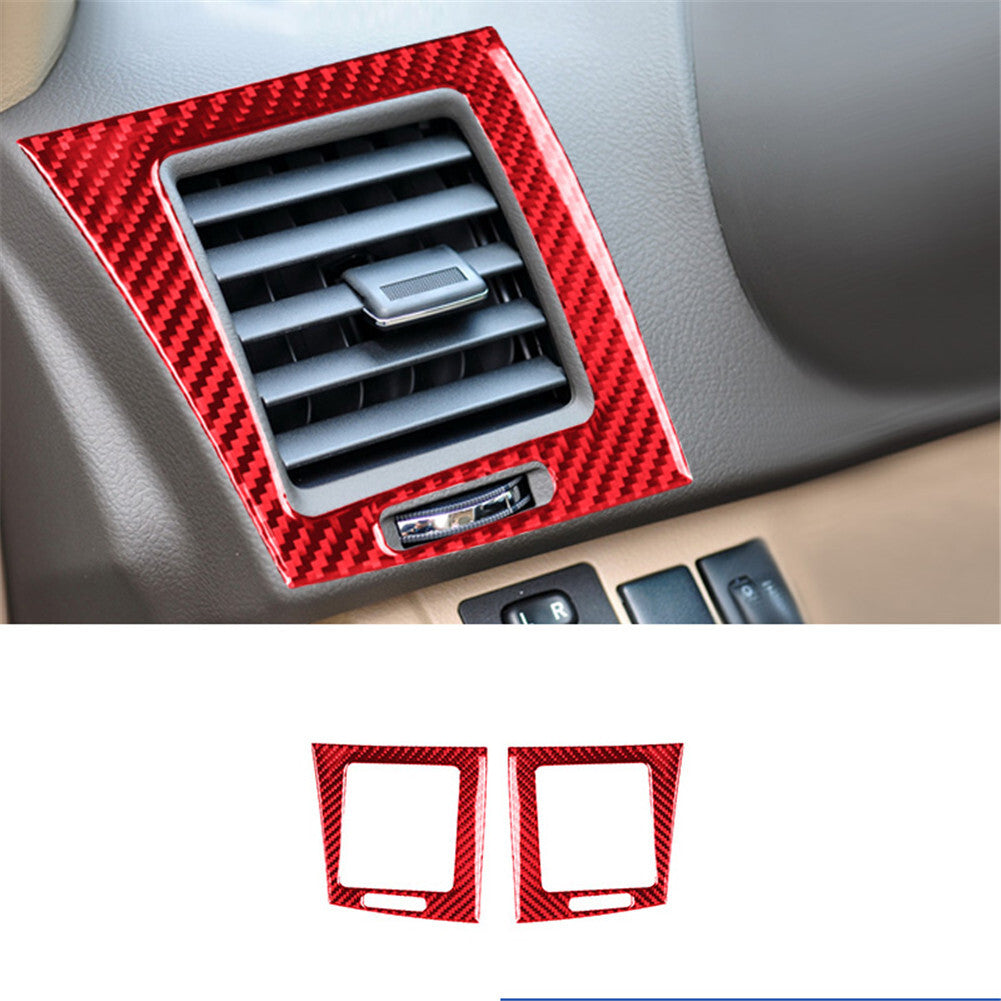 Central Control Vent Trim Cover Carbon Fiber For Highlander 2008-2013 v