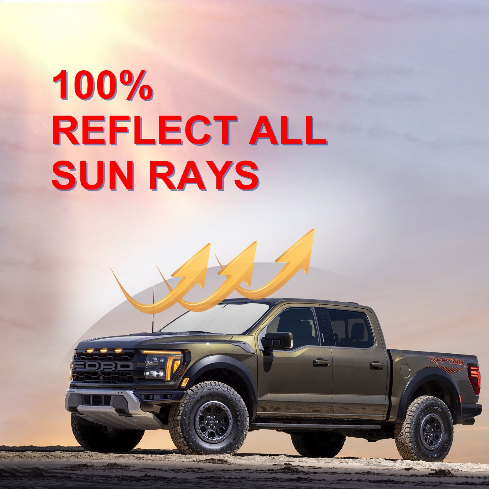 Suitable for 2021-2024 F150 truck windshield sunshade accessories. n