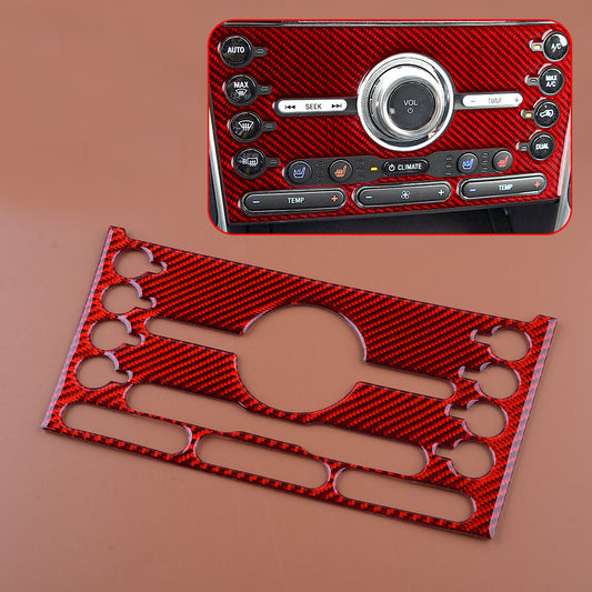Red Carbon Fiber Center Console Panel Trim Fit  for ford  Explorer 2013-2019