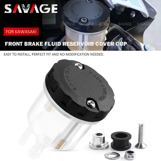 Front Brake Fluid Reservoir Tank Cup for KAWASAKI ZX6-R 636 ZX6R ZX10R 14R Z1000 Q
