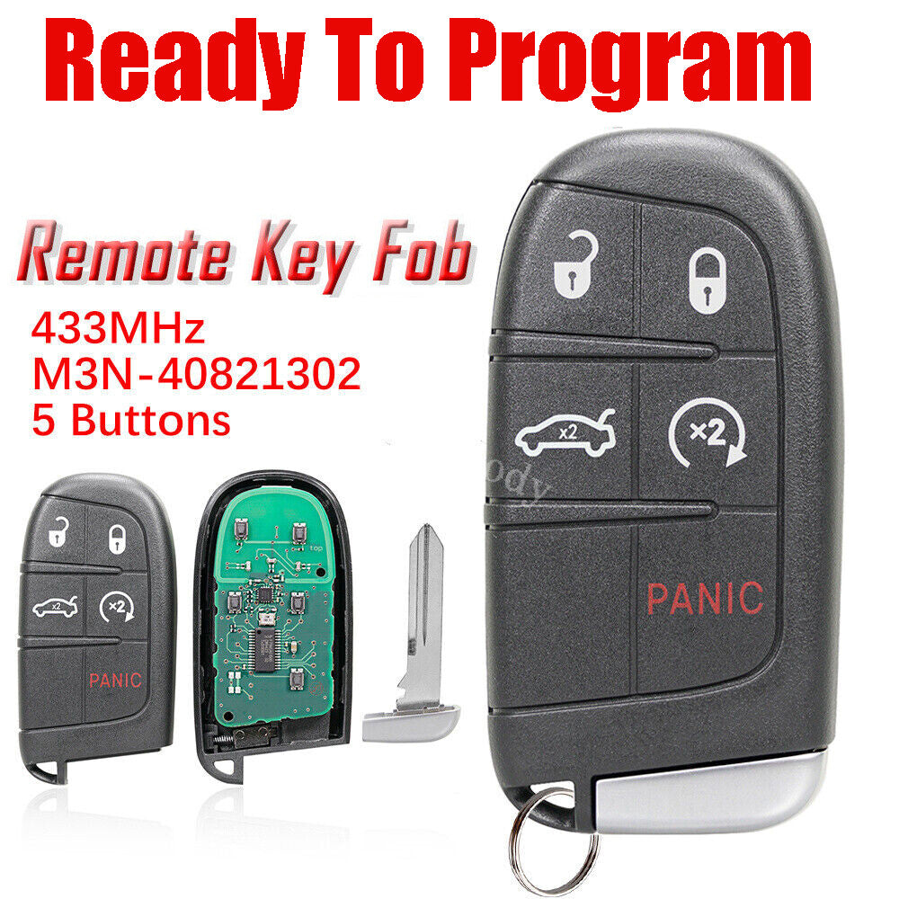 2011-2018 for Dodge Charger Remote Control for Smart Car Keychain Replacement Part M3N-40821302