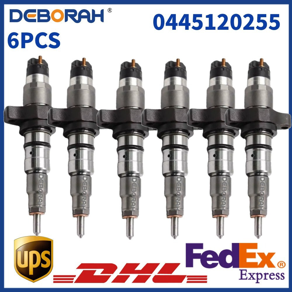 6x Fuel Injector 0445120255 For 2003-2004 for Dodge Ram2500 3500 5.9L
