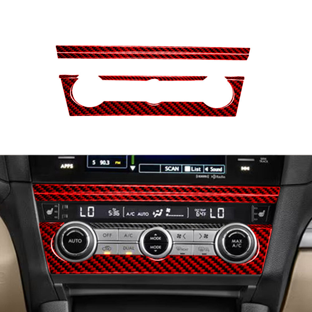 For 370Z Carbon Fiber Inner Air Conditioner Control Decoration Cover Trim v