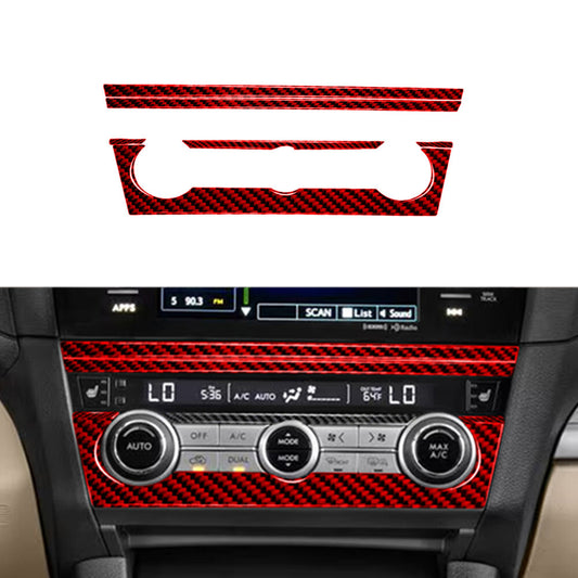 For 370Z Carbon Fiber Inner Air Conditioner Control Decoration Cover Trim v