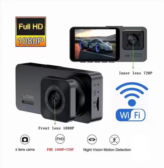 1080P Dash Cam Car DVR Recorder Camera Front Inside Video Registrator Dashcam