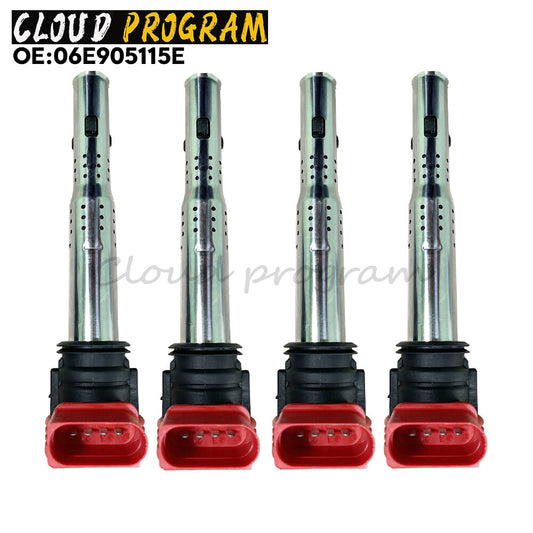 4X Ignition Coil Pack for Audi A4 A5 A6 Q5 R8 & for VW for Golf GTI 2.0T FSI 06E905115E v