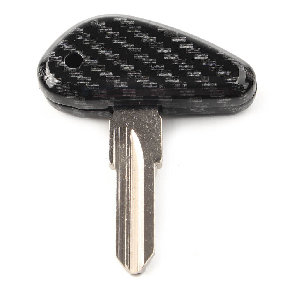 For Indian Scout 1920-2018 17 Uncut Blade Blank Key Embryo Carbon Fiber Pattern