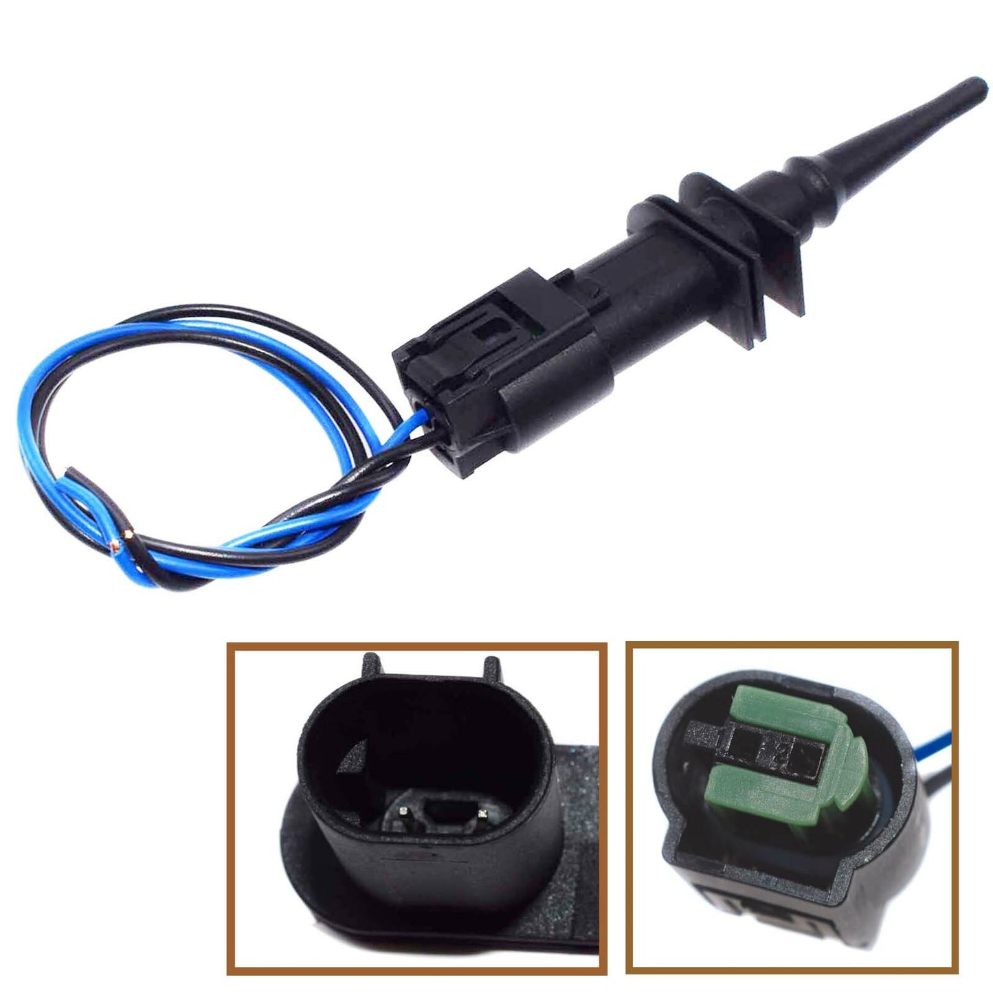 External ambient air temperature sensor with rear end for 16/7 E39 (New) n