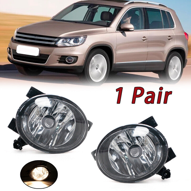 Left Right Front Clean Lens Fog Light Lamp for VW for Tiguan 2012 2013-2017