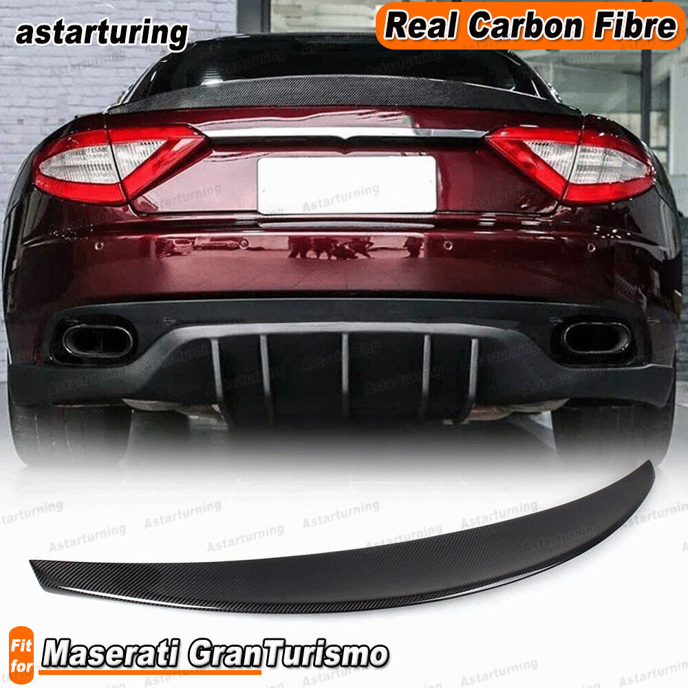Carbon Fiber Rear Trunk Spoiler Wing for Maserati Gran Turismo Convertible 12-14