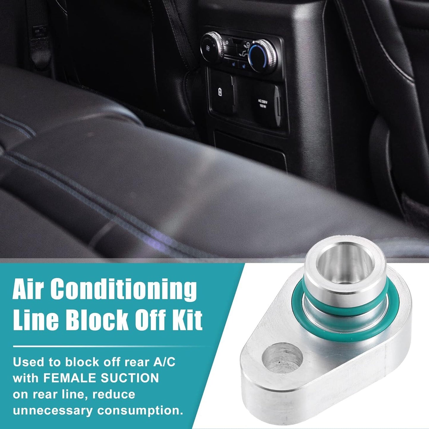 Suitable for 2010-2018 Explorer and 2007-2017 Expedition Silver Rear AC Blocking Kit n