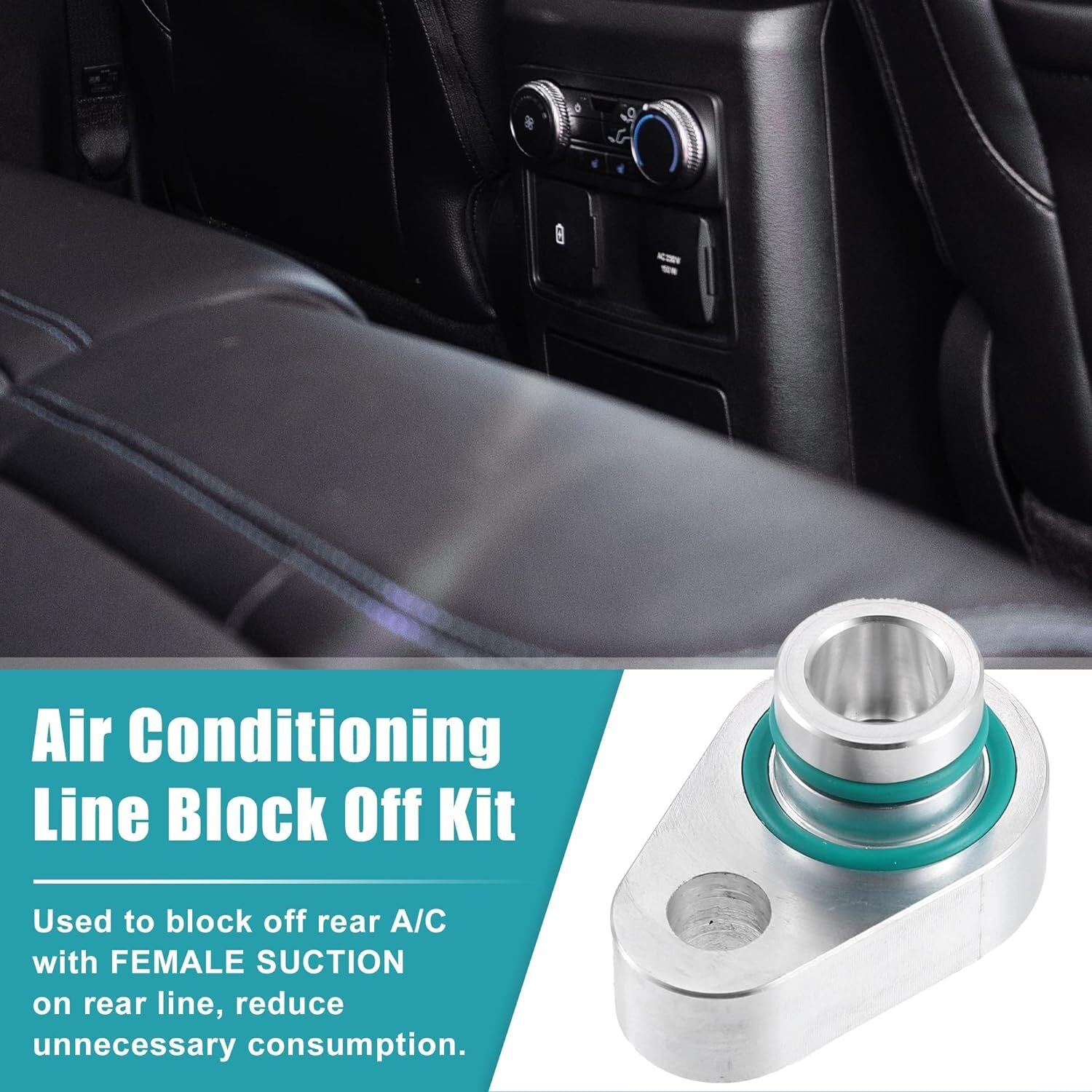 Suitable for 2010-2018 Explorer and 2007-2017 Expedition Silver Rear AC Blocking Kit n