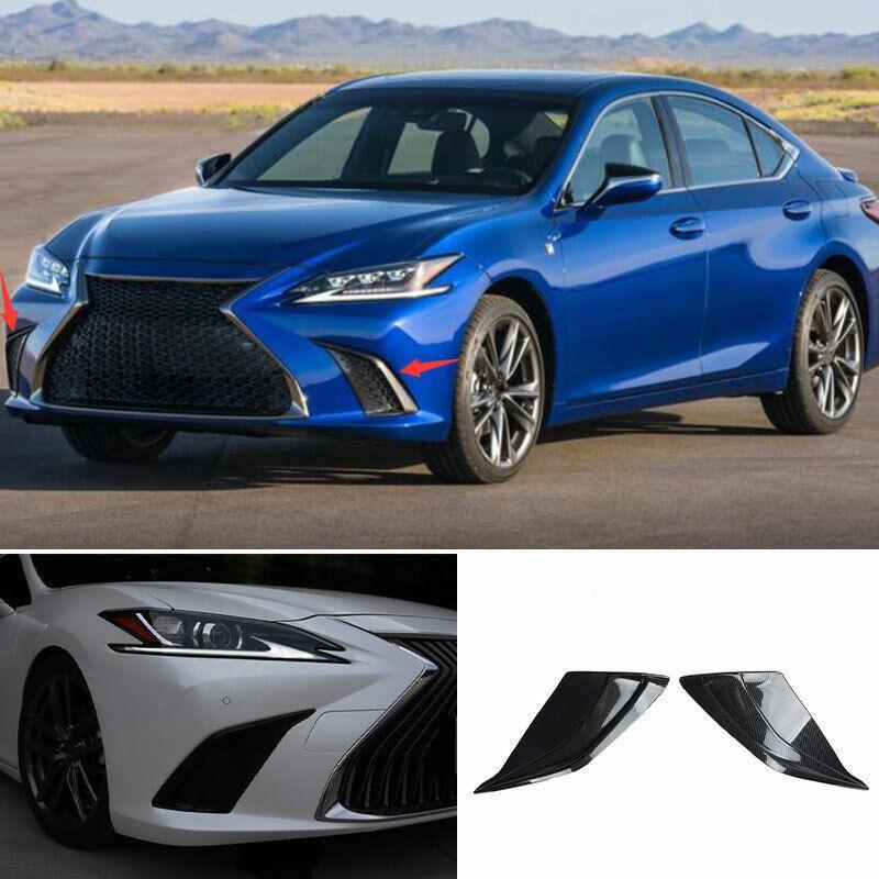 for Lexus ES250 300h 350 2019-2022 Carbon Fiber Front Fog Light Lamp Cover Trim