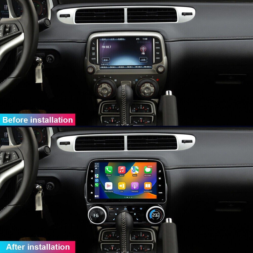 for Chevrolet Camaro 2010-2015 Touch Screen Stereo Car Radio GPS Player 4+64GB