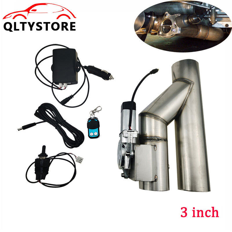 3'' Electric Exhaust Single Control Valve w /Manual & Remote Control Stainless Q