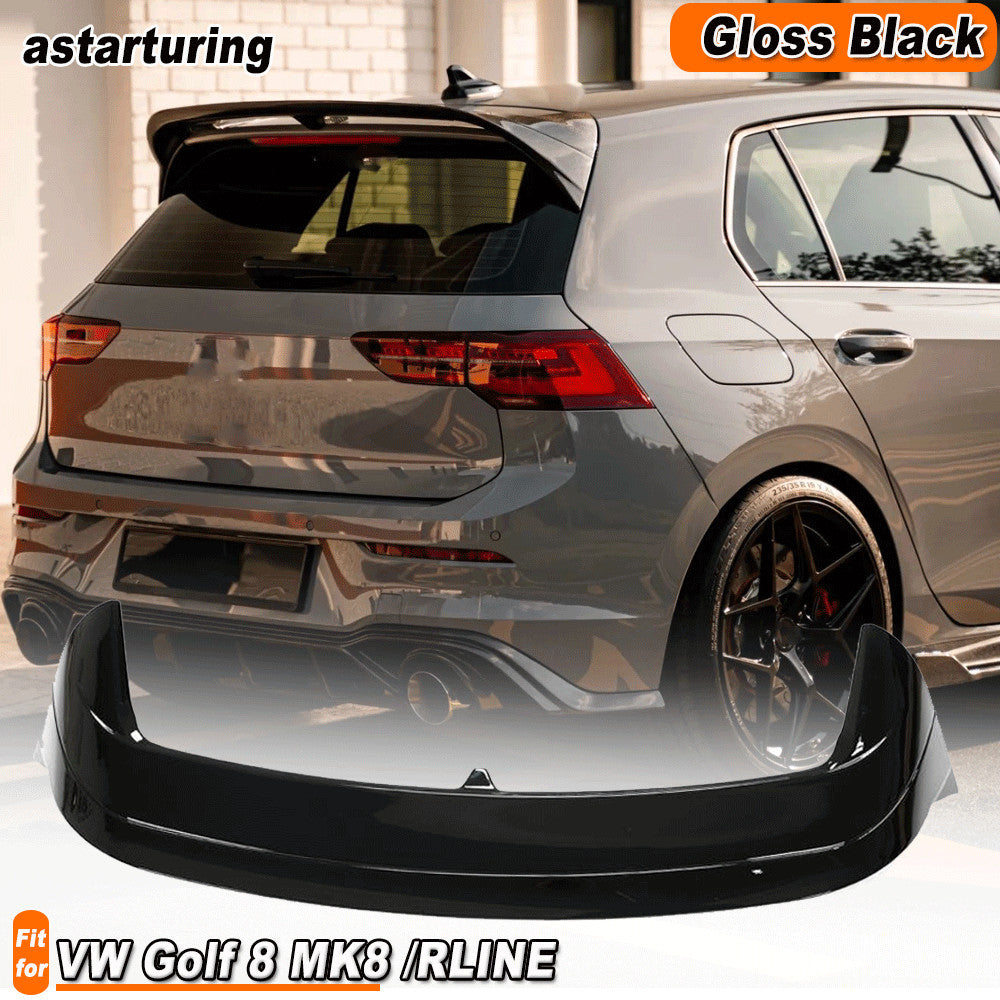 Fit for VW for Golf 8 MK8 GTI R line 2021-22 Gloss Black Rear Roof Spoiler Lip Wing