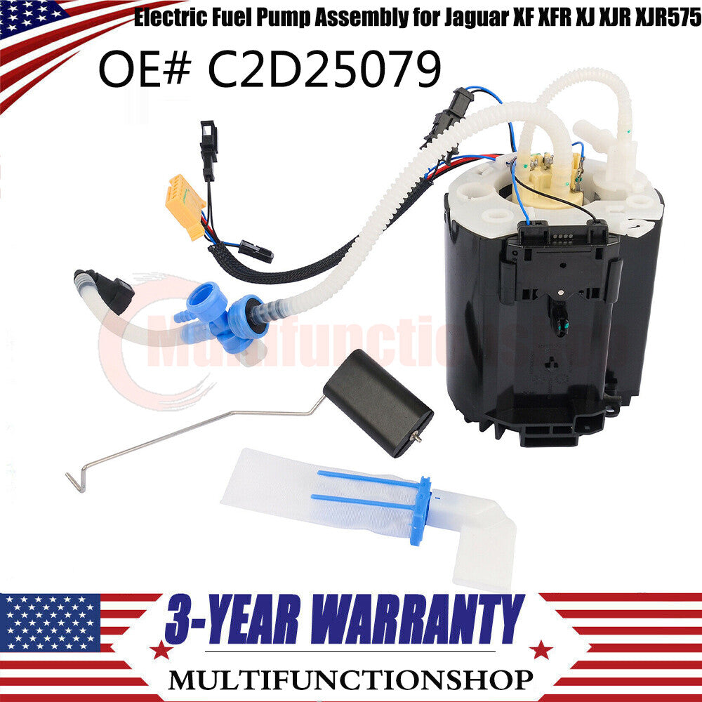 C2D25079 Electric Fuel Pump Assembly for Jaguar XF XFR XJ XJR XJR575 C2Z8509