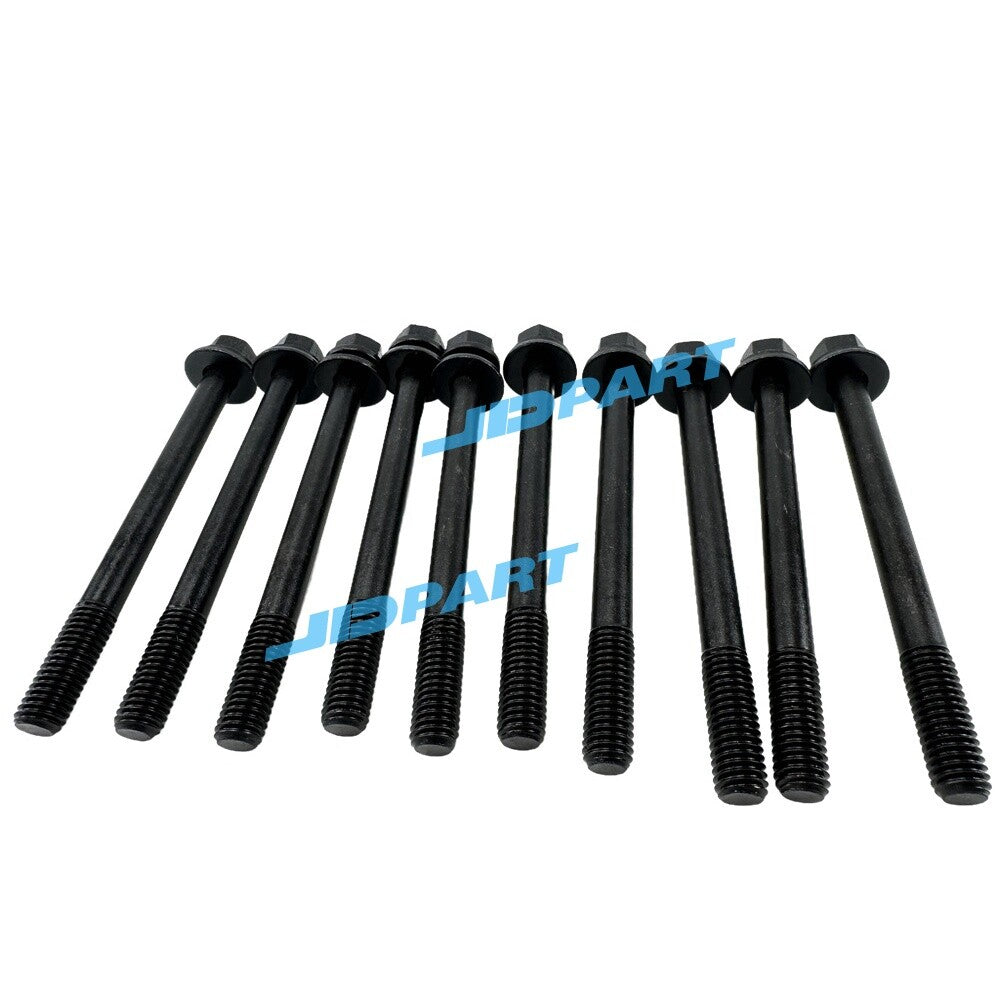 10-pack H25 cylinder head bolts for excavator engine parts -