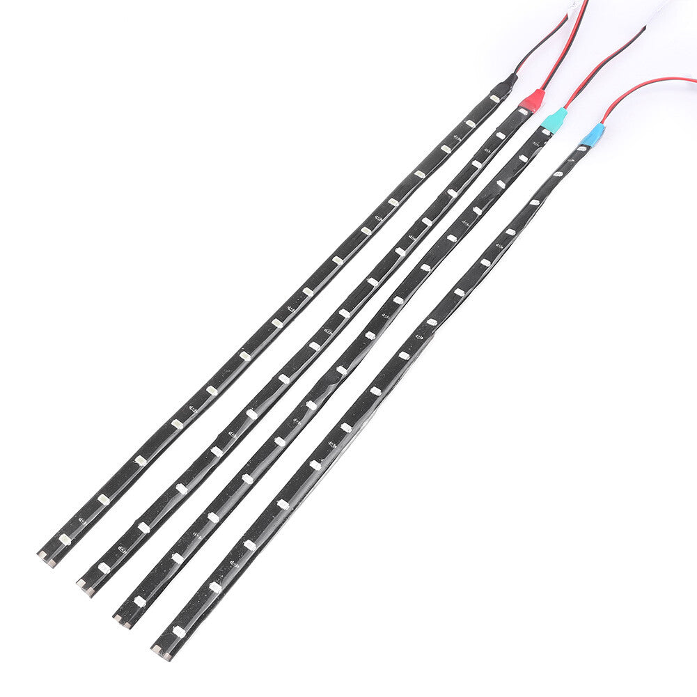 Waterproof 30cm LED strip light suitable for cars and trucks, motor, white, blue, red, green, 12V