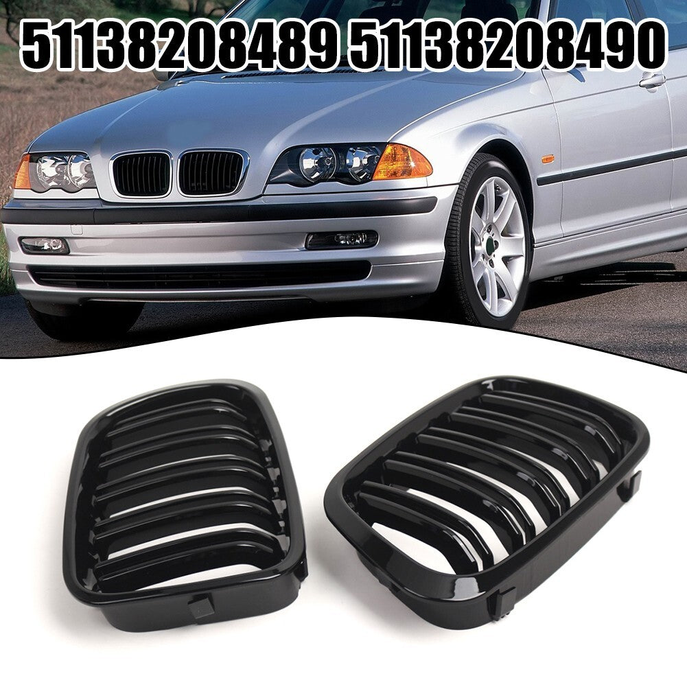 For E46 4-Door Car Front Bumper Air Intake Grille 51137064318 51137064317 v