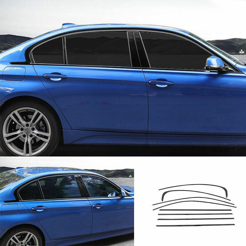 Black Titanium Window Molding Trim Decoration Strips For 3- 15-18 B n