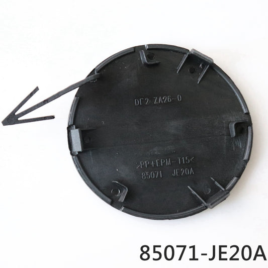 1-piece rear bumper tow hook eye shield cap, black, suitable for Nissan Qashqai 85071-JE20A