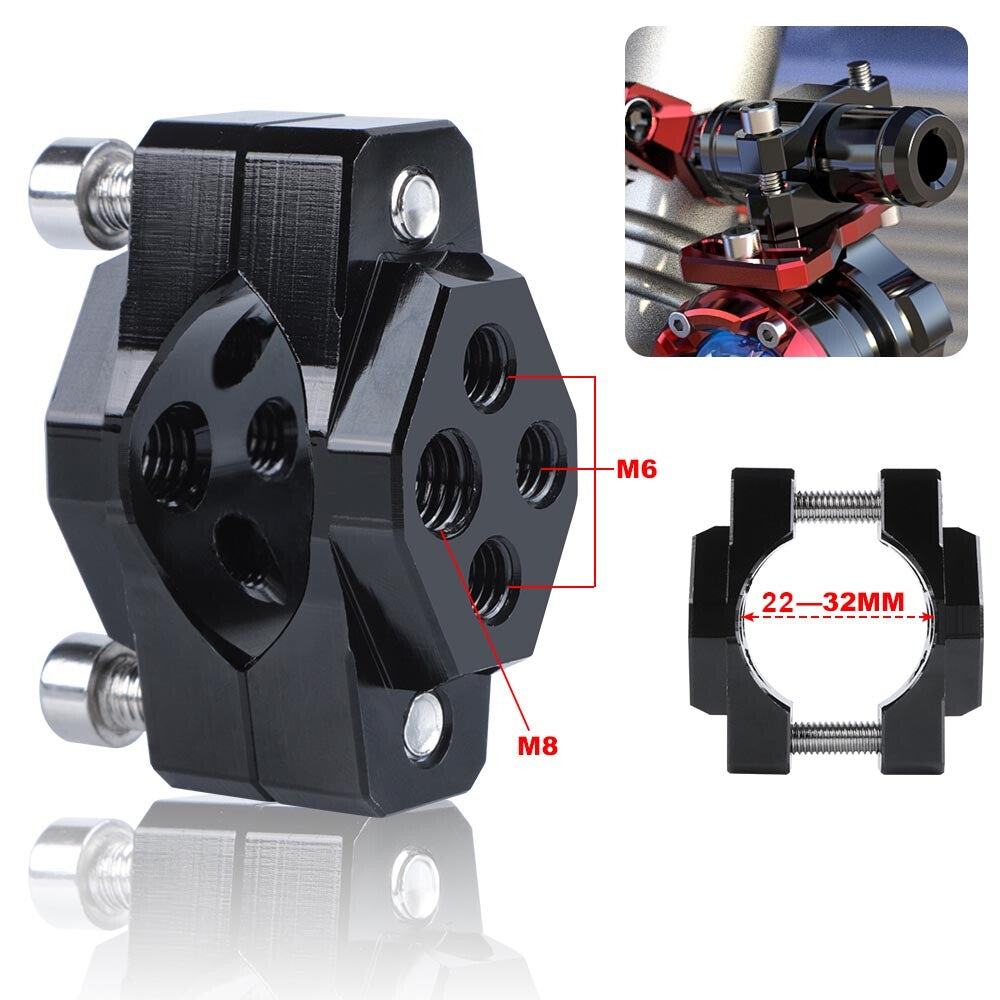 2X Motorcycle CNC Fork Spot Fog Driving Headlight Mount Bracket Clamp Holder Bar