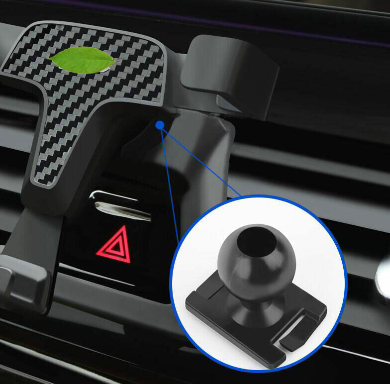 ABS Black Console Air Outlet Mobile Phone Holder for BMW 5 Series G30 2018-2023