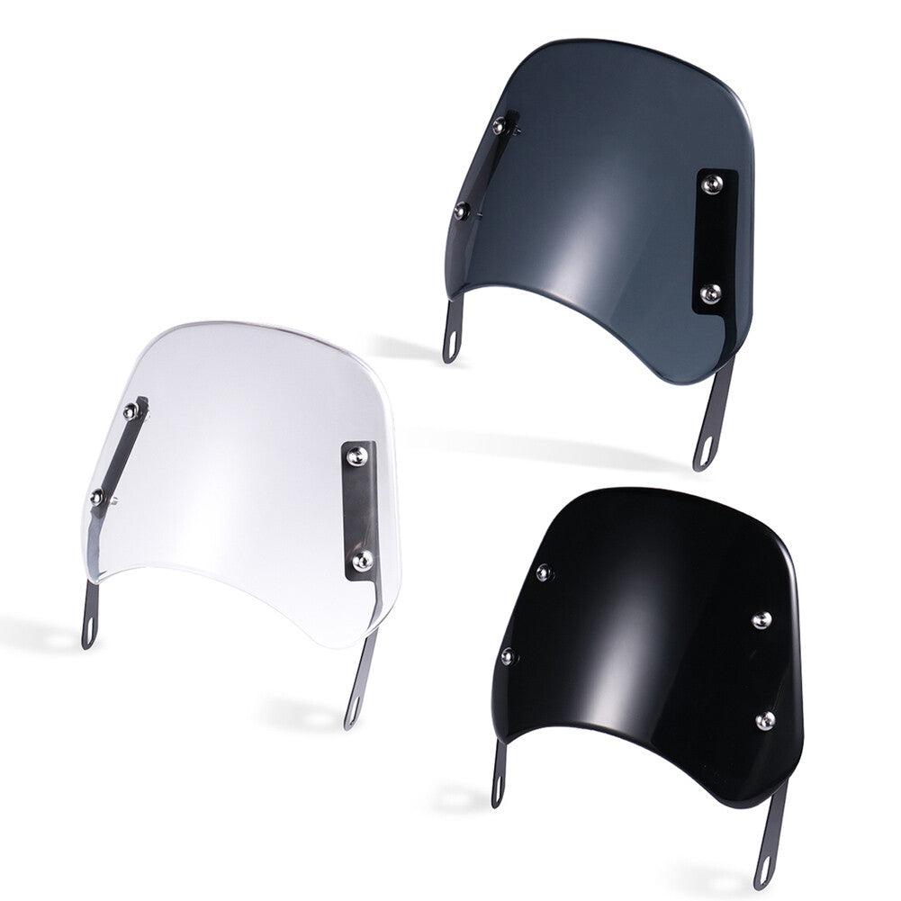 Motorcycle Headlight Windshield Universal Windscreen For 5-7 Round Headlamp