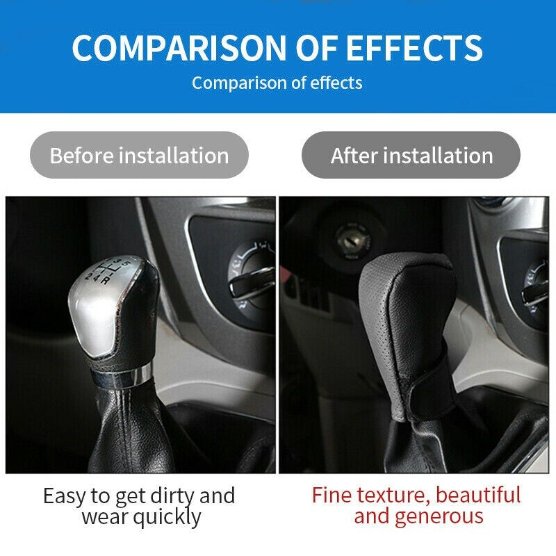 Protective film for and black polyurethane synthetic leather car gear shift levers and SUVs. n