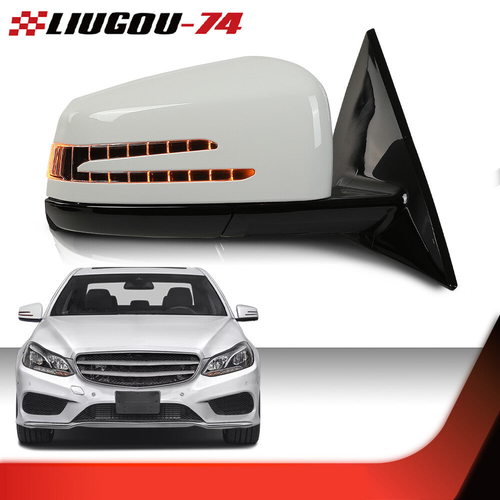 Right passenger white mirror fits for Mercedes Coupe E350 E400 E550 10-17- v