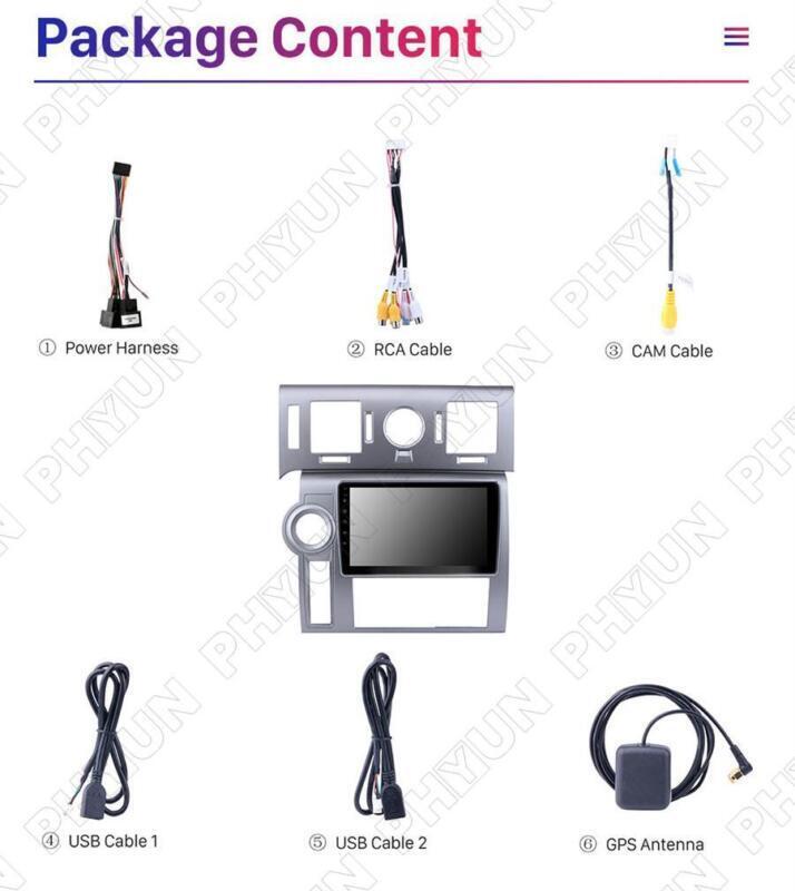 9-inch media player for Hummer H2 E85 2007-09 Android 10 stereo radio GPS navigation WiFi n