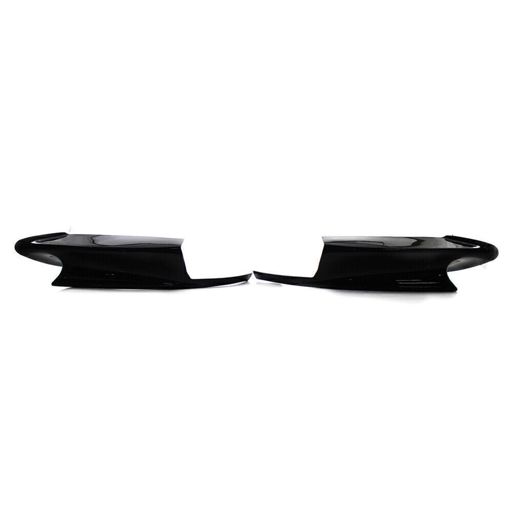 2pcs Front Bumper Splitters Lip Fit for BMW E92 M3 2008-2013 Glossy Black Auto