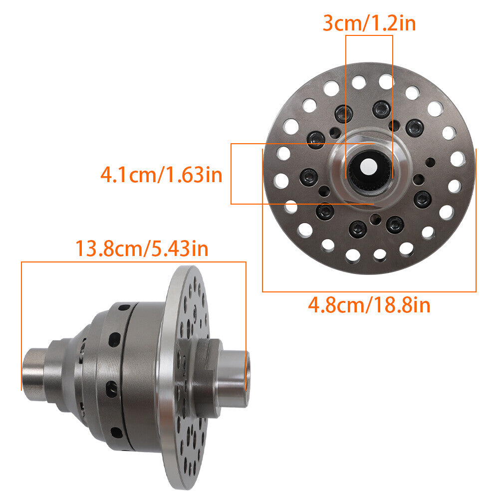 Spiral LSD Worm Gear Limited Slip Differential, Dana 30 Front 27 Spline - n
