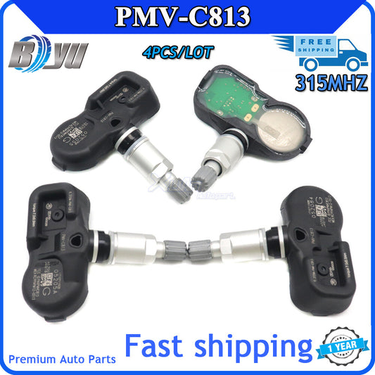 4-piece TPMS for Infiniti EX35 G35 G37 and PMV-C813 tire pressure sensor monitors v