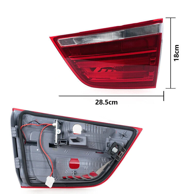2X for BMW F25 X3 2011-2016 Left+Right Inner LED Tail Light Rear Brake Lamp Red