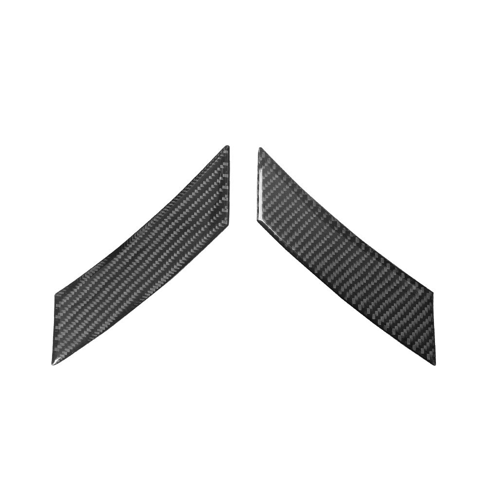 2X Carbon Fiber Above Of Navigation Cover Trim For Hilux 2015-2021 v