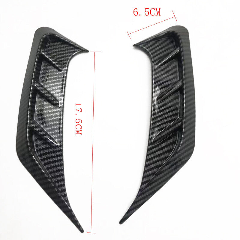 2PCS/Set Car Universal Carbon Fiber ABS Plastic Headlight Eye Lid Eyelids Cover v